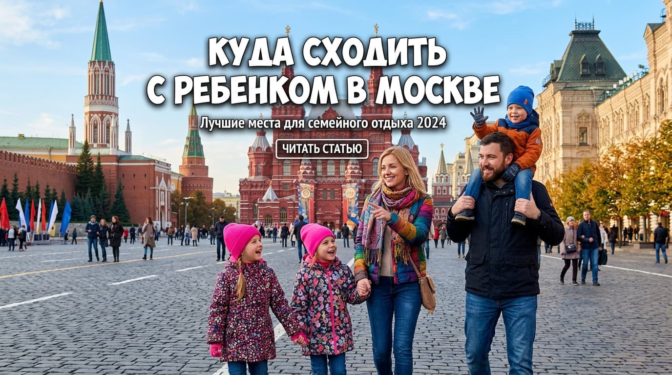 Куда сходить с ребёнком в Москве: лучшие места для детей и родителей