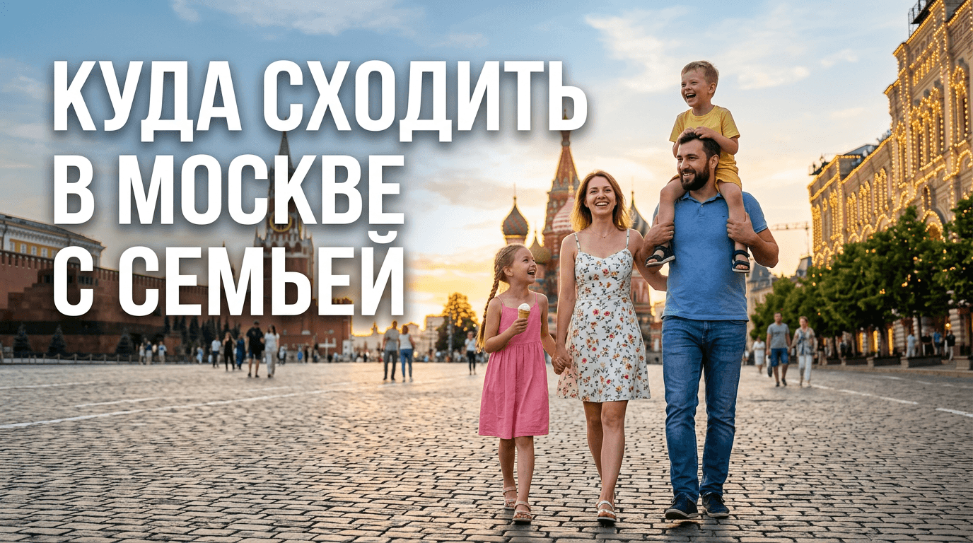 Куда сходить с семьёй в Москве: лучшие места для всей семьи