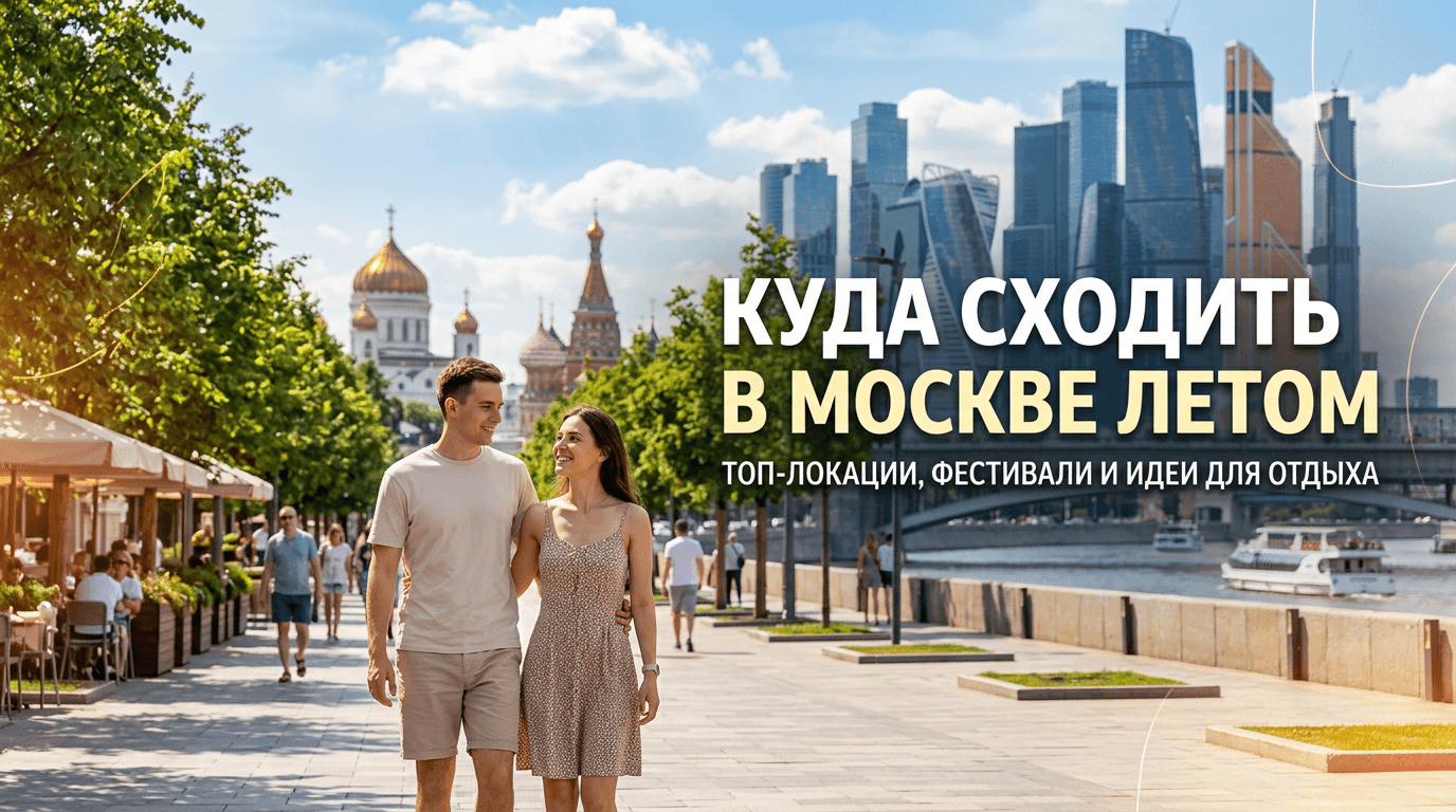 Куда сходить в Москве летом: лучшие места и развлечения